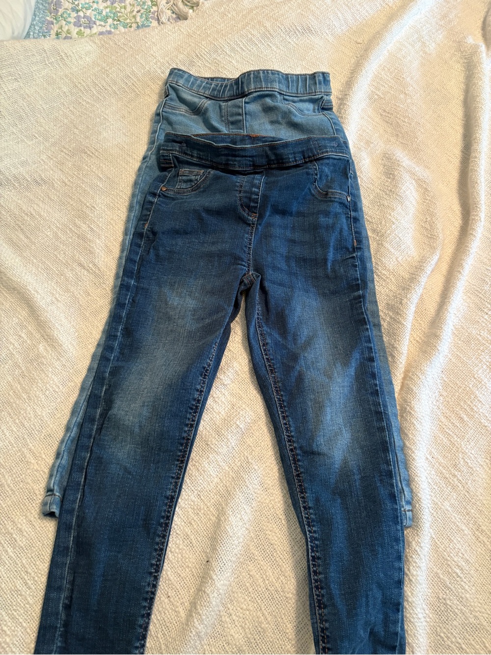 Next Kids Stretch Skinny Jeans - Dark and Light Blue size 5